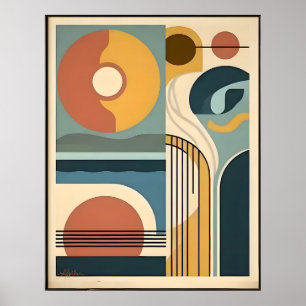 Arte de mediados de siglo moderno Amanecer Atardec