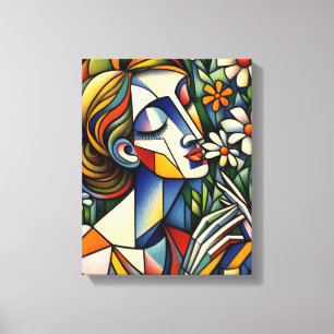 Arte de medios mixtos de la madre de los flores si