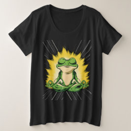 Arte de Meditación de la Rana Zen Super Saiyan Glo