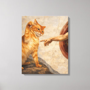 Arte de meme de gato divertido Creación de Adán co