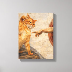 Arte de meme de gato divertido Creación de Adán co