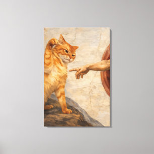 Arte de meme de gato divertido Creación de Adán co