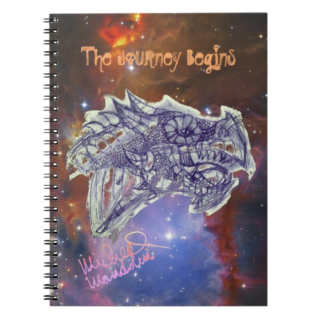 Arte de Micheal El viaje empieza cuaderno (Frente)
