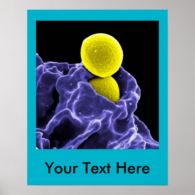 arte de microbiología abstracta personalizado post (Frente)