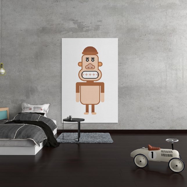 Arte de mono (art print a minimalistic bedroom)