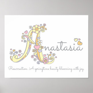 Arte de monograma Nombre de chicas de Anastasia qu