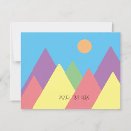 arte de montaña simple mcm Tarjeta de vacaciones p