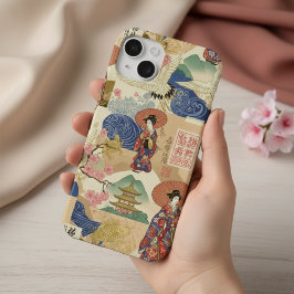 Arte de moodboard de anime verde japonés regalo de