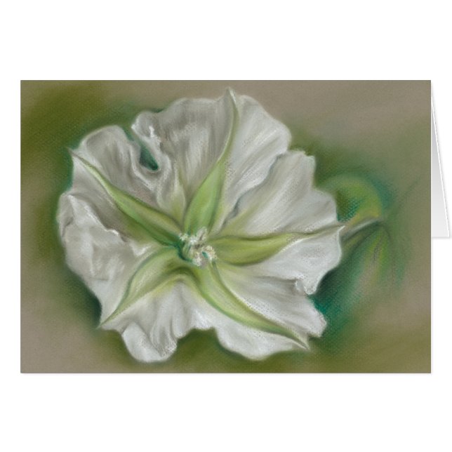 Arte de Moonflower Pastel por la noche (Anverso (Horizontal))