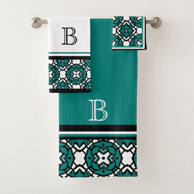 Arte de mosaico oriental oriental Verde azulado bl (In situ)