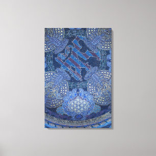 Arte de mosaico ornamentado azul, Alemania