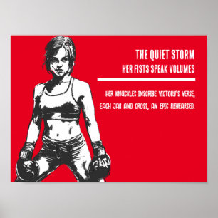 Arte de motivación para mujeres luchadoras: La tor