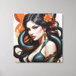 Arte de mujer serpiente