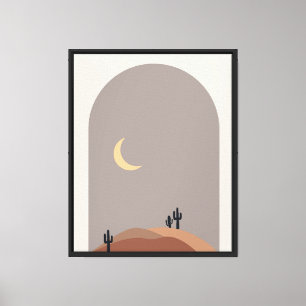 Arte de Muro de la Luna del Desierto - Impresión e