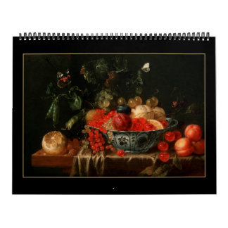 Arte de naturaleza muerta vintage calendario 14 im