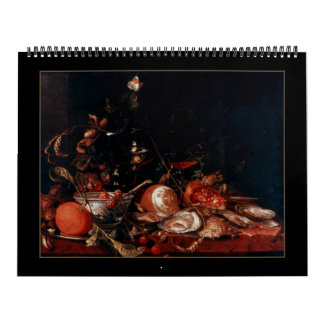 Arte de naturaleza muerta vintage calendario 14 im