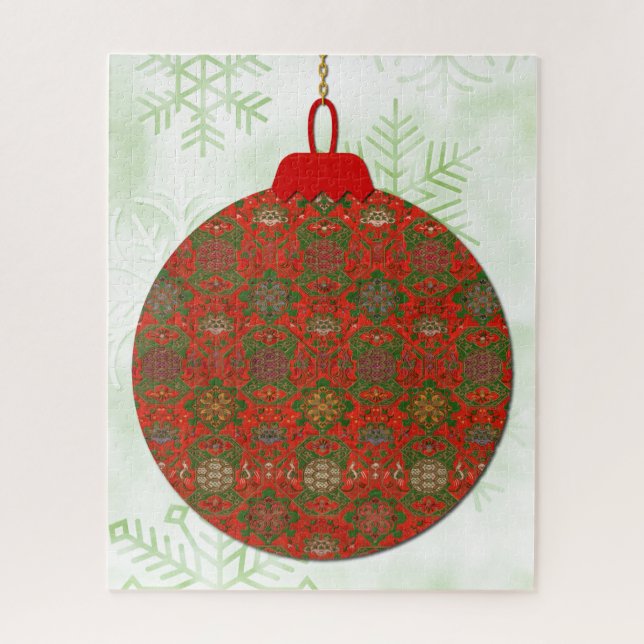 Arte de Navidad Estilo Vintage Gran Rompecabezas (Vertical)