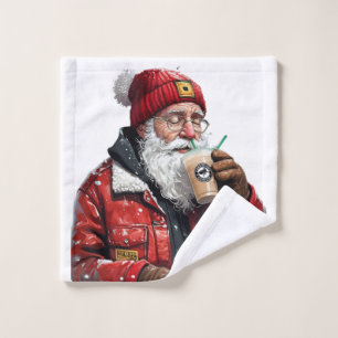 Arte de Navidades de café helado de Guay Santa