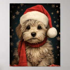 Arte de Navidades de perros adorables
