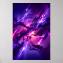 Arte de Nebulosa de Vacío Cósmico Magenta Vibrante