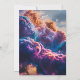 Arte de Nebulosa Espacial Abstracta - Tarjeta Plan