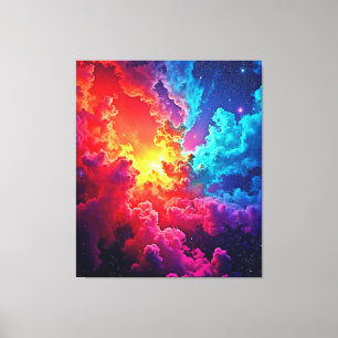 Arte de Nebulosa Vibrante: Arte de Color Cósmico