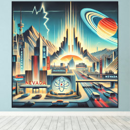 Arte de Nevada de la Era Espacial Atómica de Mitad