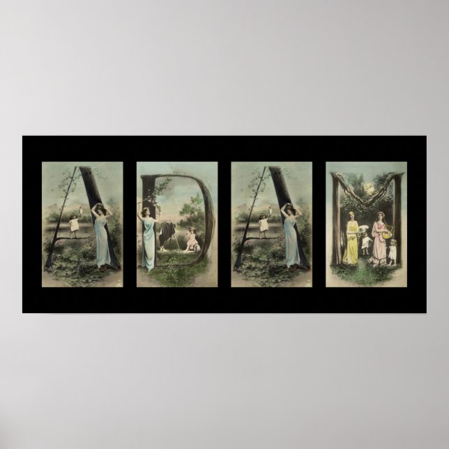 Arte de nombre de letra alfabeta ADAM (Frente)