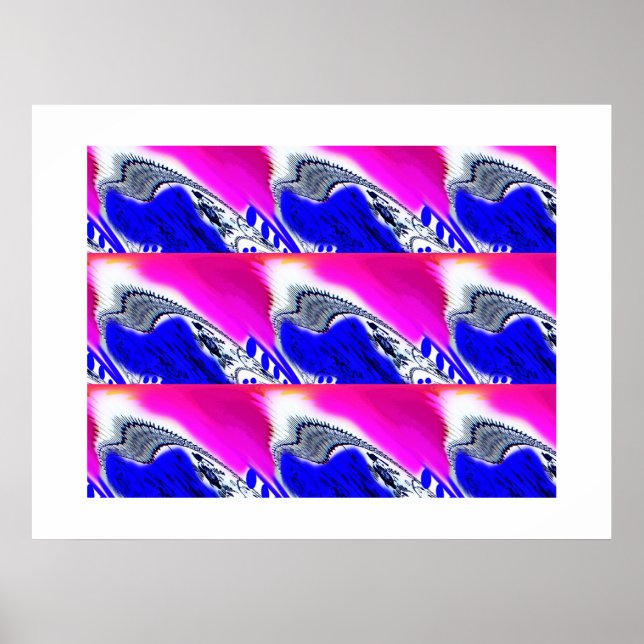 Arte de olas azules (Frente)
