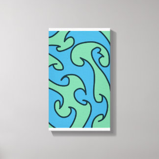 arte de olas del océano