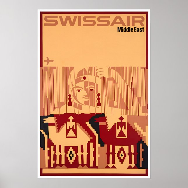 Arte de Oriente Medio Impresión de cartel de viaje (Frente)