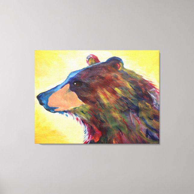 Arte de oso abstracto de gran color (Anverso)