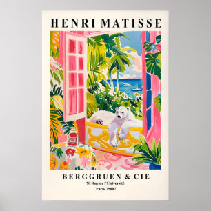 Arte de Oso Polar Estilo Matisse Impresión Baño Ro