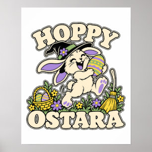 Arte de Ostara Bunny Bruja Sabbat de Primavera