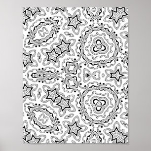 Arte de Página para Colorear con Patrón de Mandala