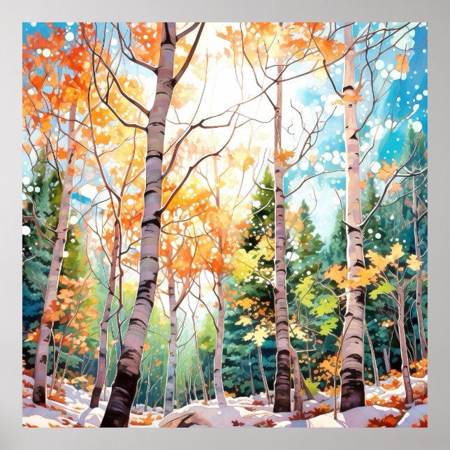 Arte de paisaje de bosque tranquilo (Frente)