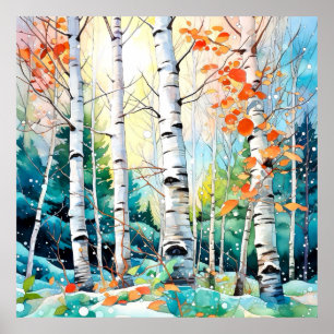 Arte de paisaje de bosque tranquilo