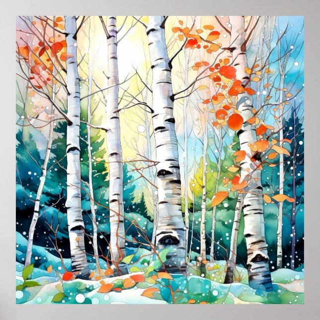 Arte de paisaje de bosque tranquilo (Frente)
