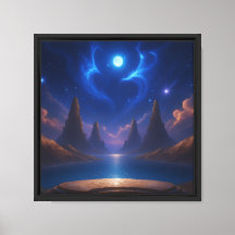 Arte de paisaje de fantasía del portal celestial