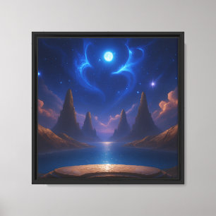 Arte de paisaje de fantasía del portal celestial