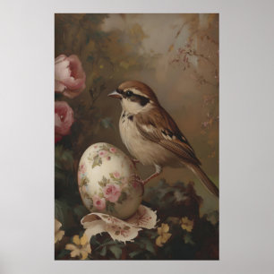 Arte de pájaro vintage imprimible Cottagecore Gorr