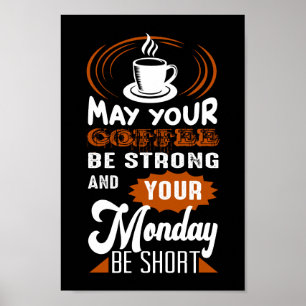 arte de palabras de café de lunes divertido