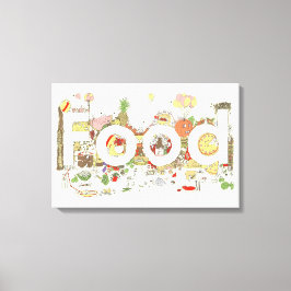 Arte de Palabras de Comida Eslogan Tipografía Dive