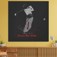 Arte de Palabras de Golf Ganar con Precisión en Si