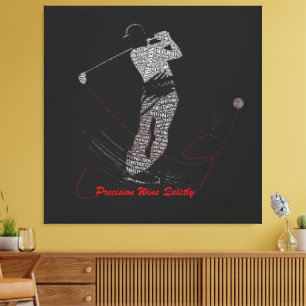 Arte de Palabras de Golf Ganar con Precisión en Si