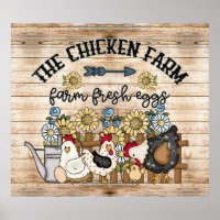 arte de palabras de granja de pollo en el país