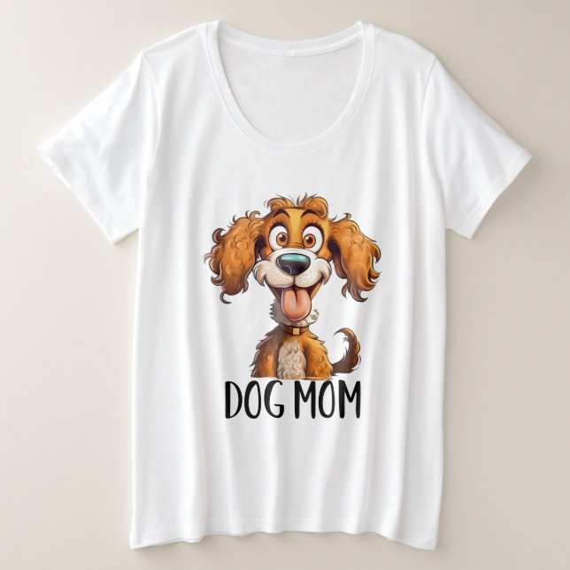 Arte de palabras de mamá, perro lindo (Anverso del diseño)