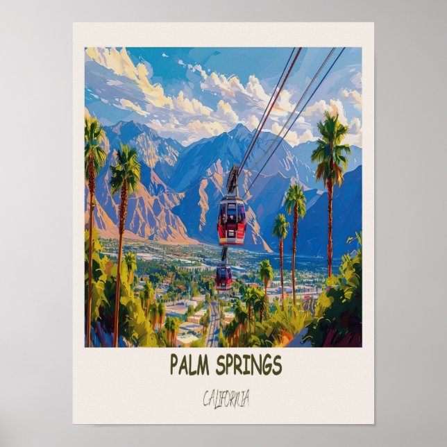 Arte de Palm Springs - Impresión de Palm Springs - (Frente)