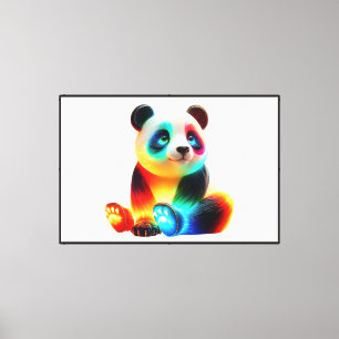 Arte de Panda Colorido Brillante – Panda de Luz Ne