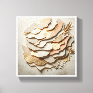 Arte de papel en capas abstracto moderno - Neutra 